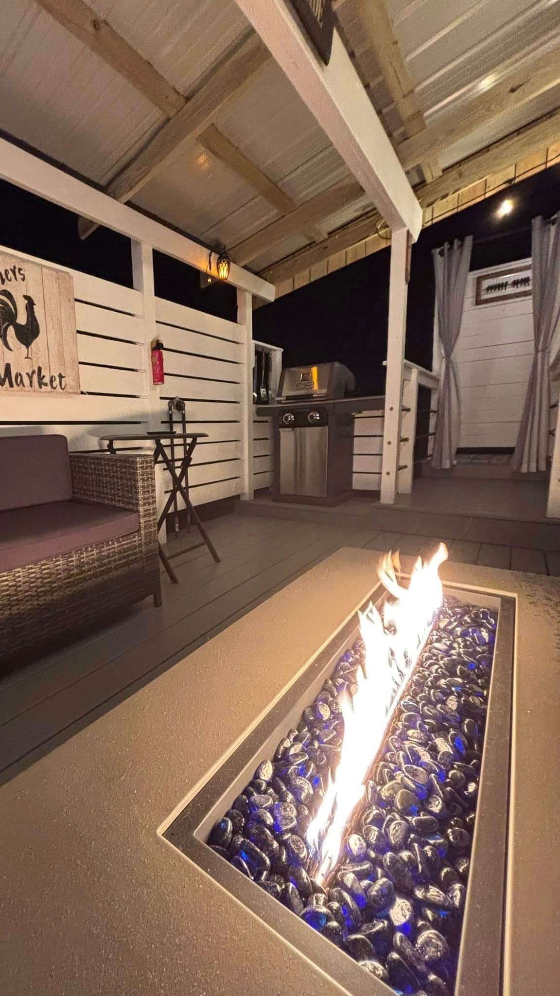 Fire Pit and Grill perfect for Dinner and Smores