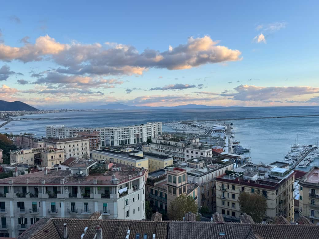 Panorama from the Private Balcony on Salerno