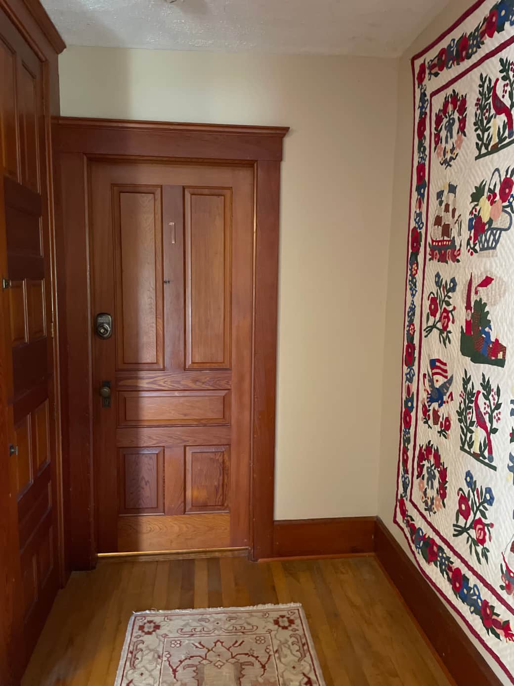 Step inside from the second-floor entry door. Step inside from the second-floor entry door.