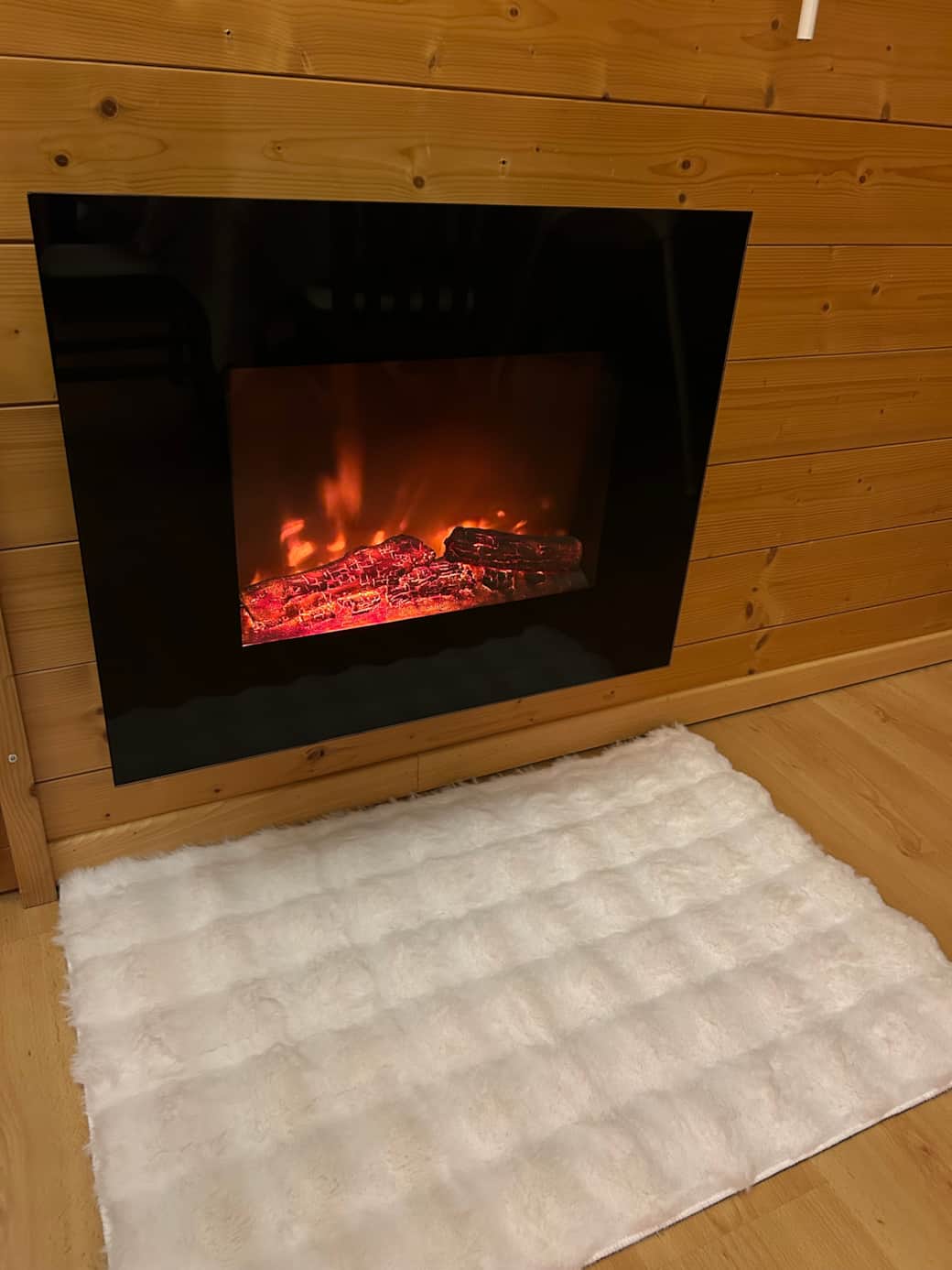 Cheminée électrique effet feu de bois