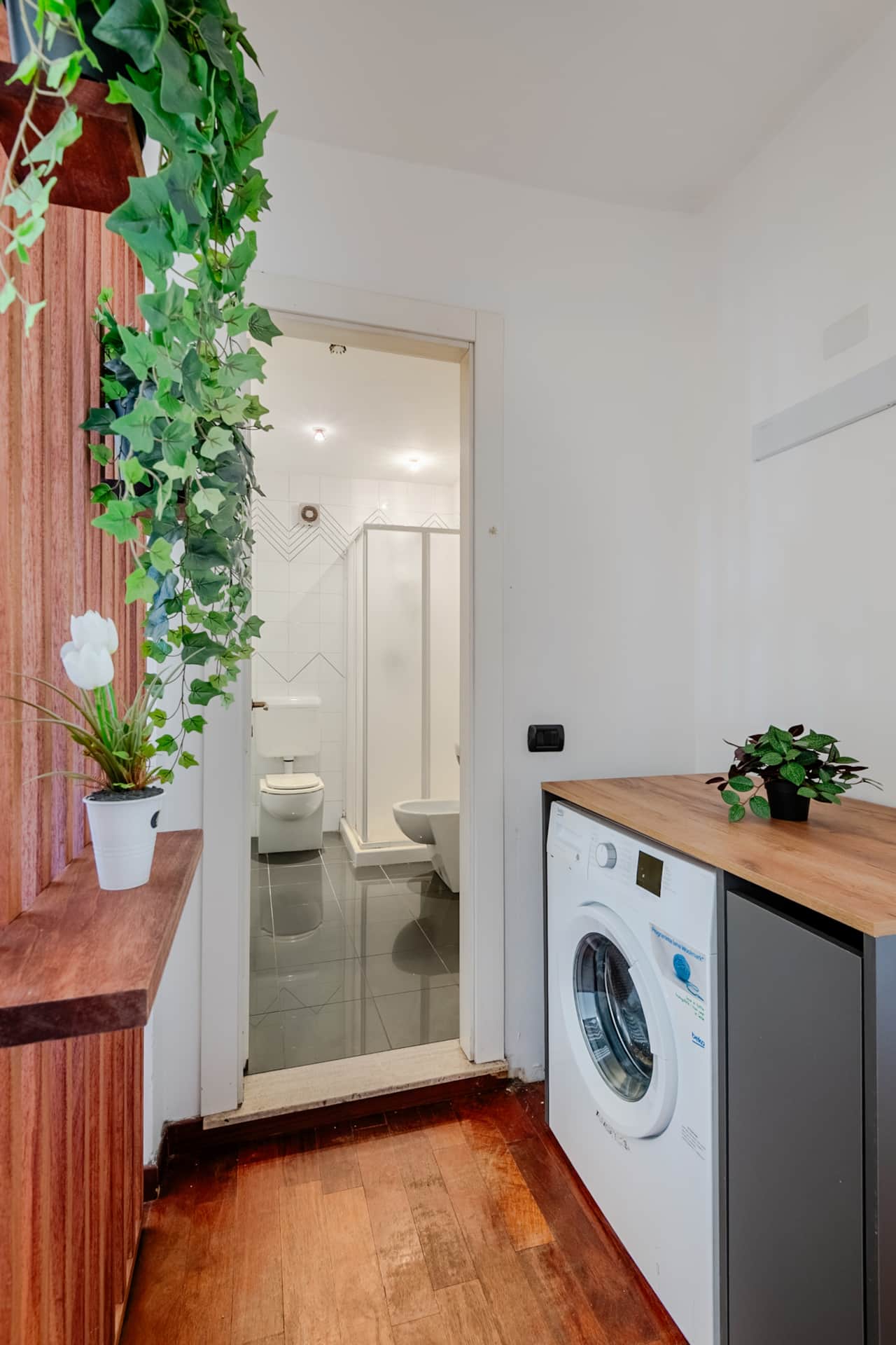 Lavatrice e accesso al bagno