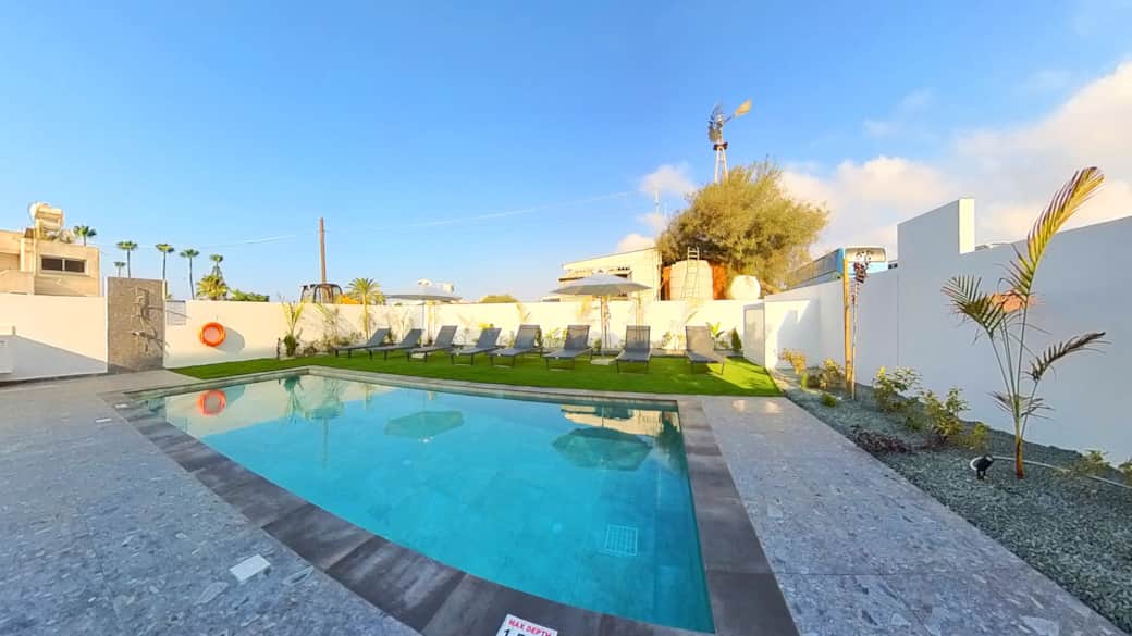 1 NBV Villas Ayia Napa Cyprus In The Sun Holidays Photograph Taken At 7am 6th August 2025