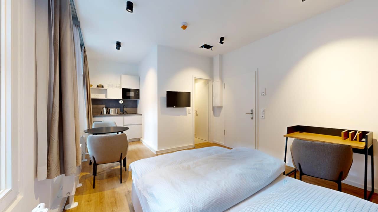 Moderne und hochwertige Ausstattung im N°8A Boardinghouse Lüneburg