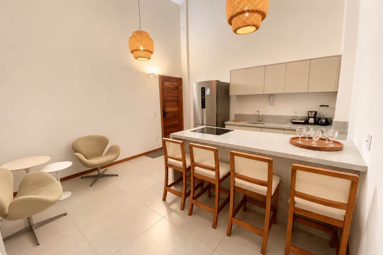Cozinha bem equipada