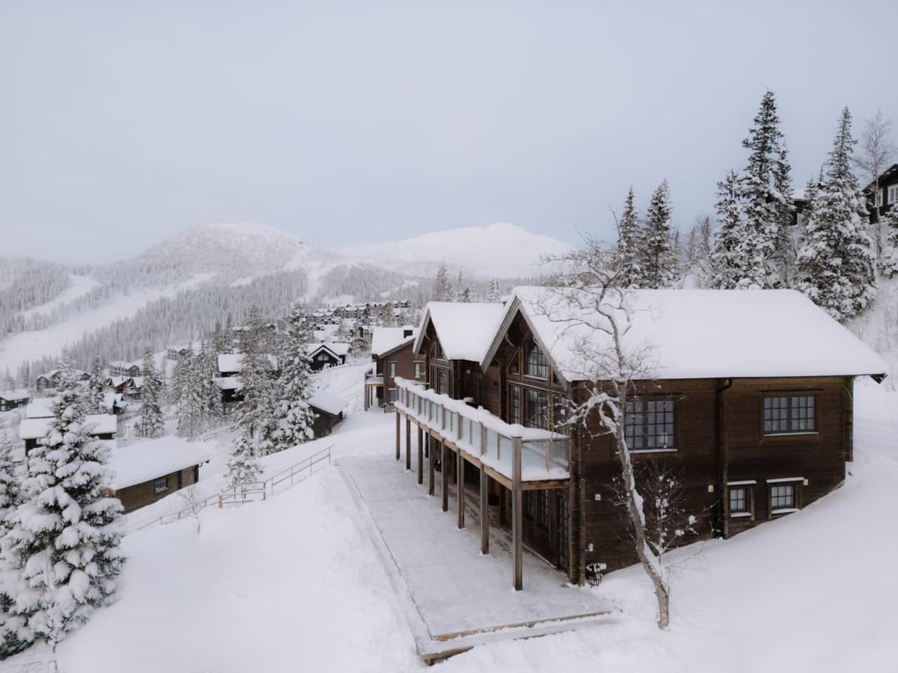 View Ski Lodge med utsikt i vackra Sadeln