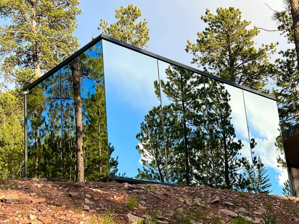 Mirror Cabin Exterior
