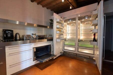 Large refrigerator  ideal for group stays