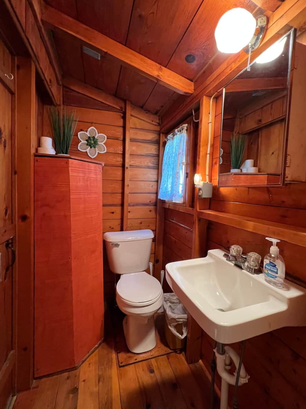 Bathroom in Loon's Nest Cabin #4