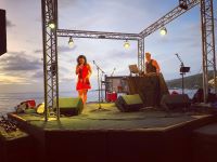 scene concert plein air vu mer