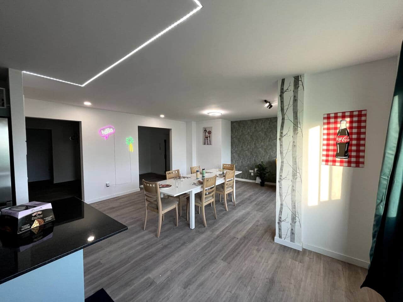 kitchen - living room