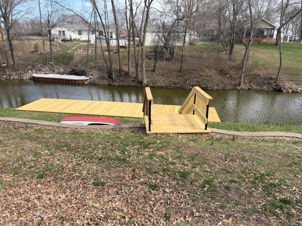 Stairs and Lake