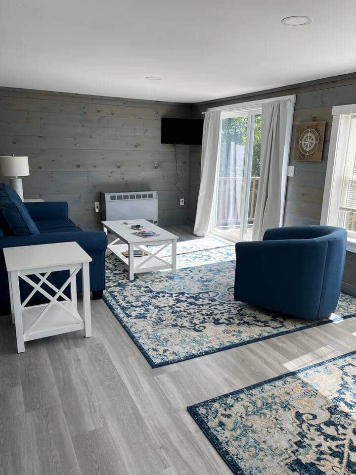 Living room with pullout sofa bed