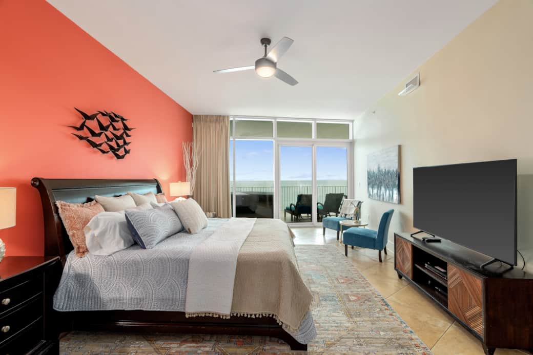 Master bedroom - 65" OLED TV