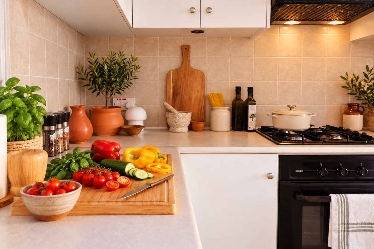 Well equipped kitchen