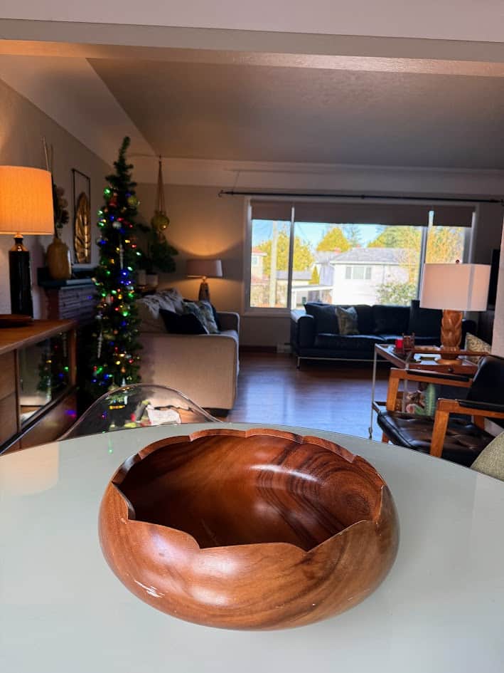 View from dining room to living room.