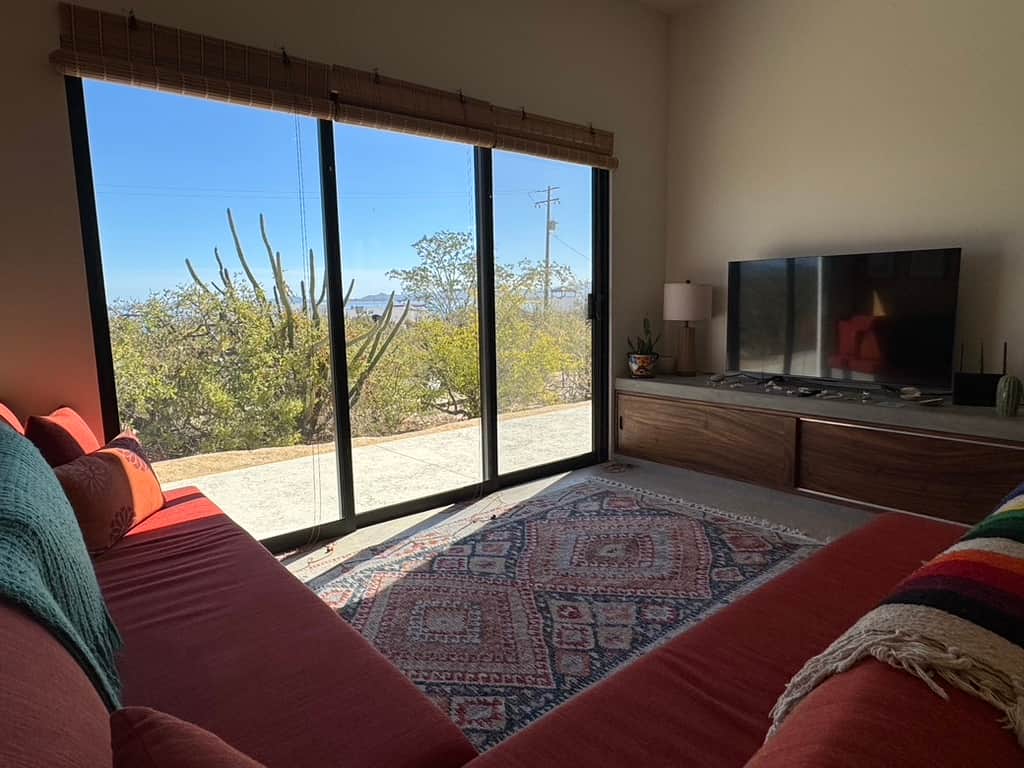 Watch TV or admire the Sea of Cortez—all from the comfort of your couch Watch TV or admire the Sea of Cortez—all from the comfort of your couch