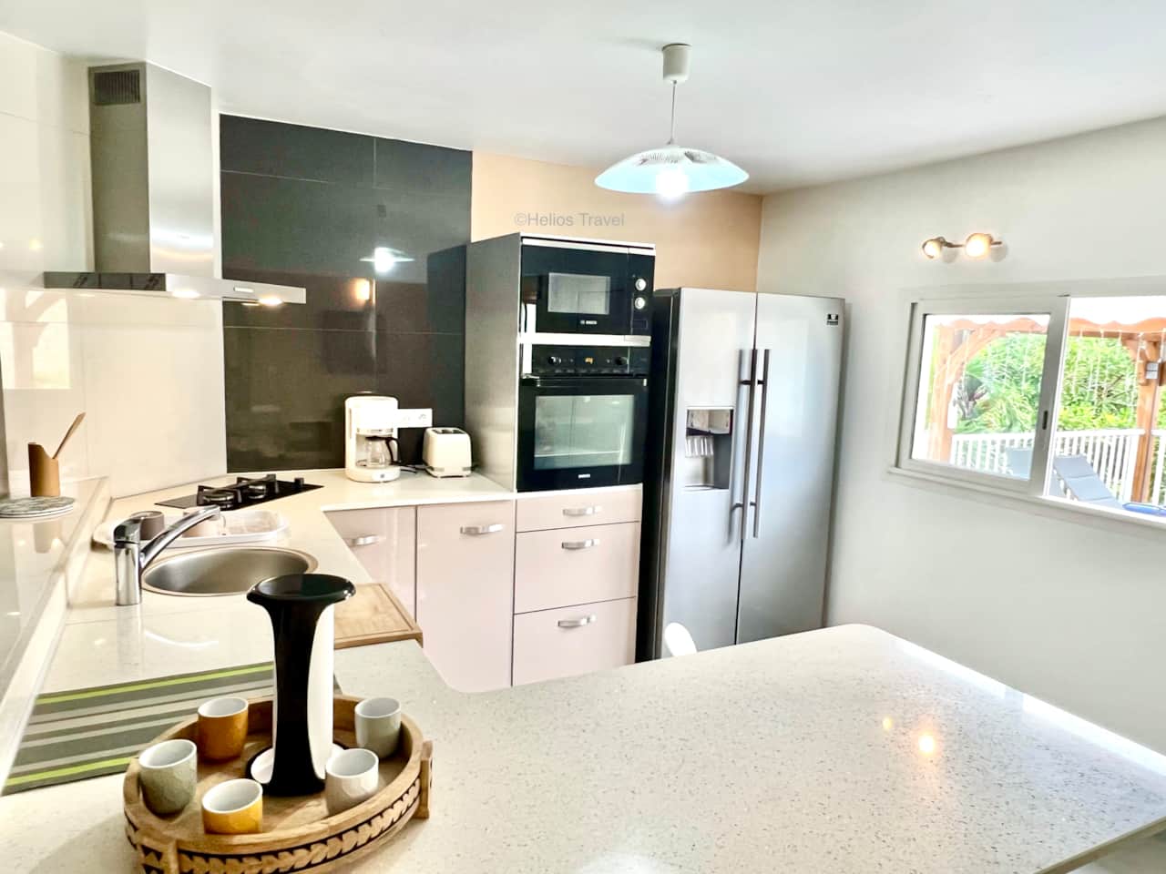 The kitchen at the Colibri guesthouse