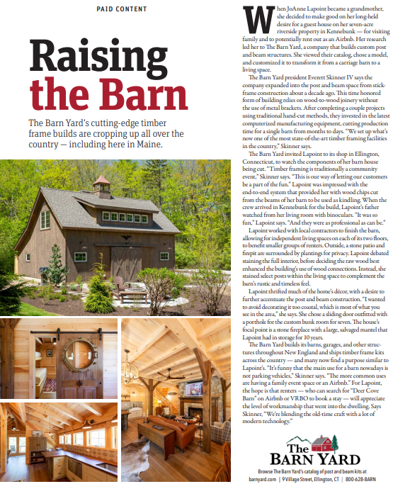Featured in Down East Magazine