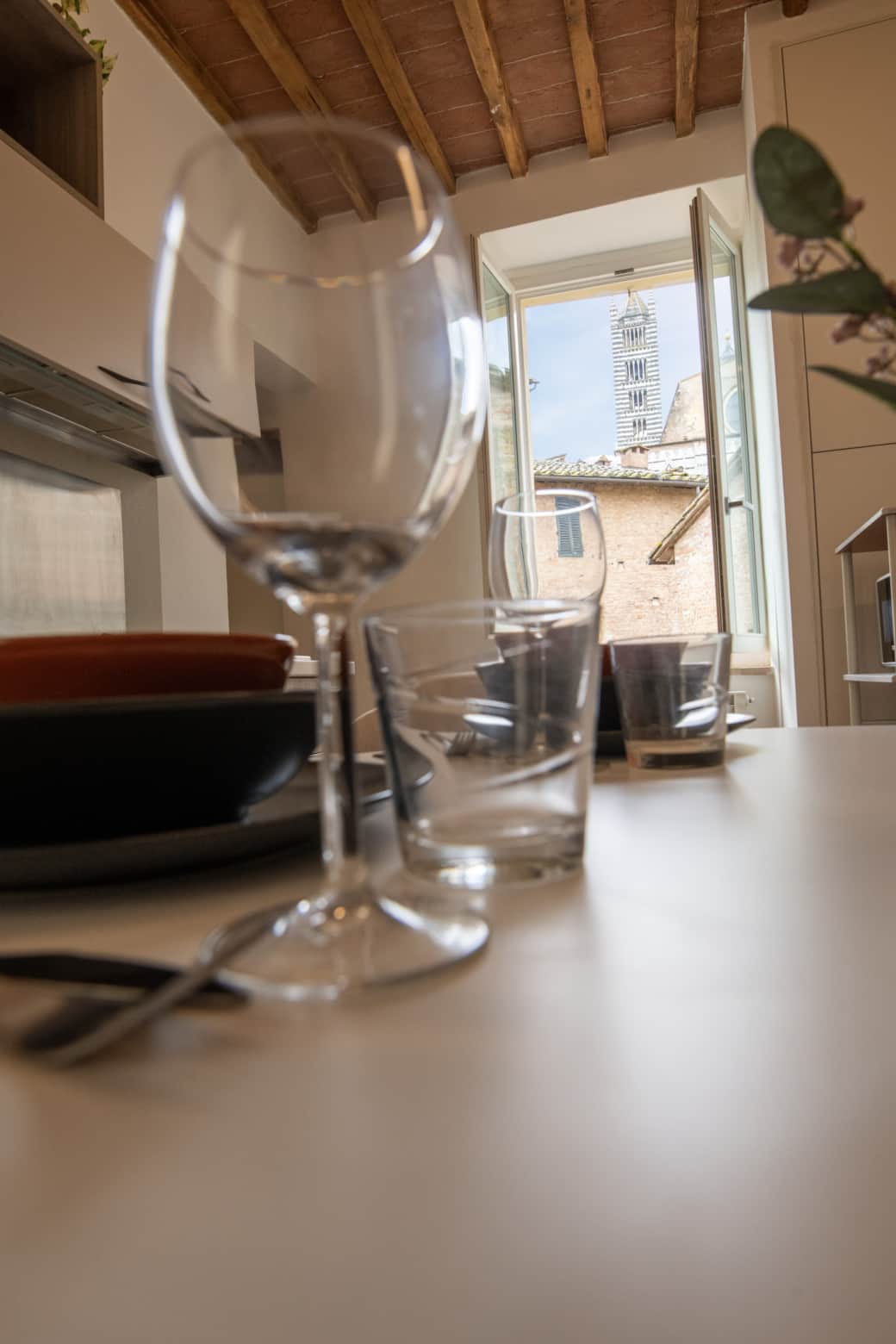 Siena romantic dinner duomo view