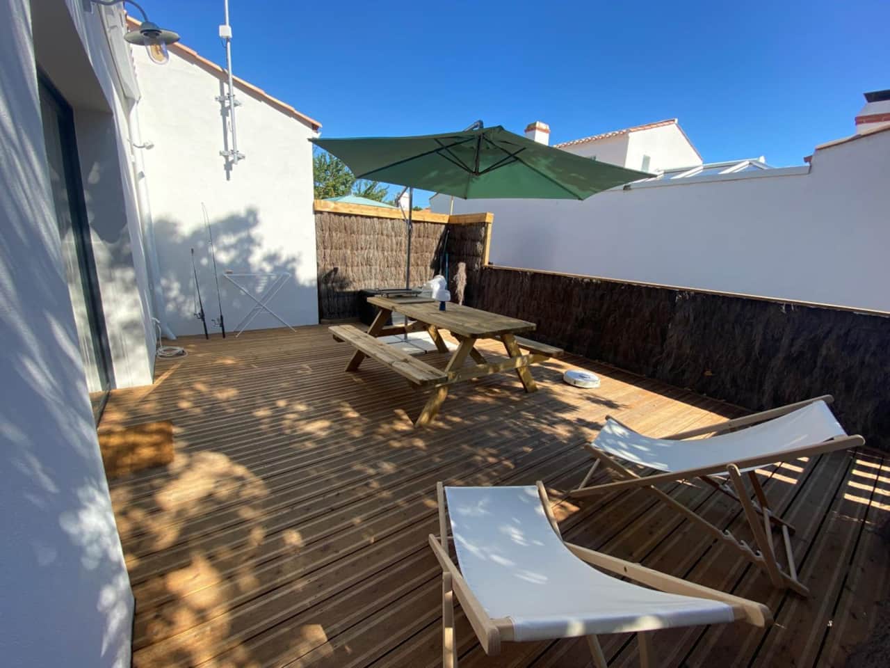 Terrasse ensoleillée et au calme