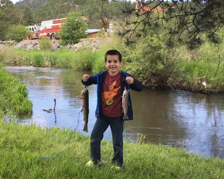 Awesome trout fishing hole on-site 