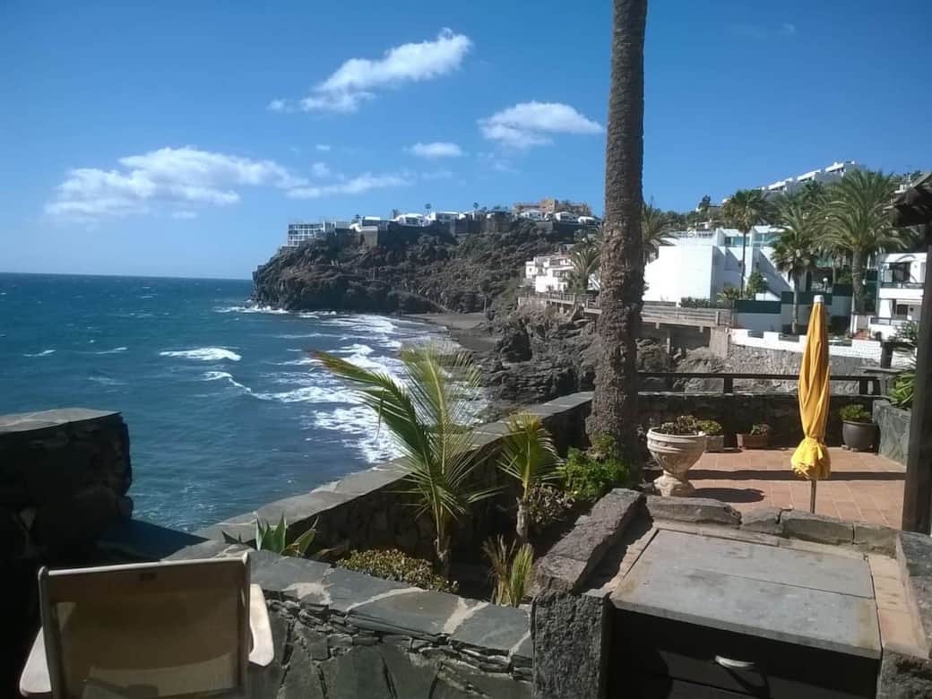 Rocadelmar1 barbecue and view middle terrace and el pirata bay from upper terrace Rocadelmar1 barbecue and view middle terrace and el pirata bay from upper terrace