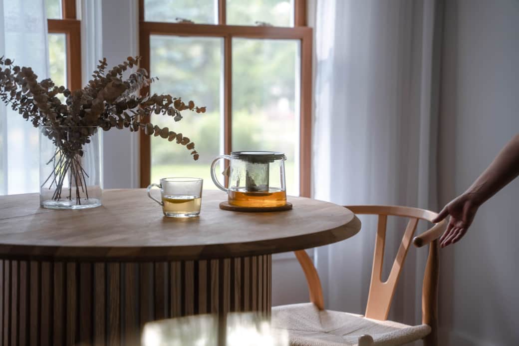 Breakfast nook for early risers or cozy lovers.