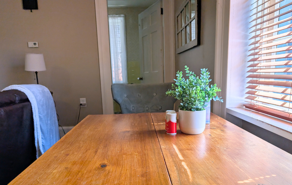 Sunny dining area