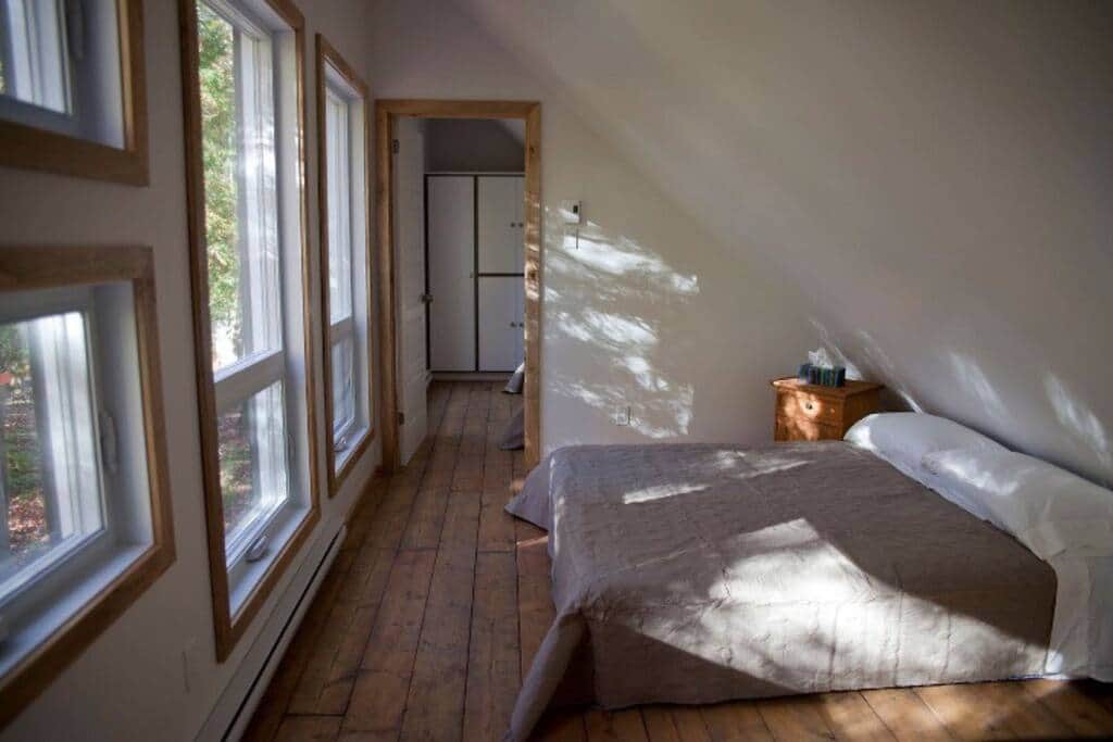 Room #1 with 1 queen bed