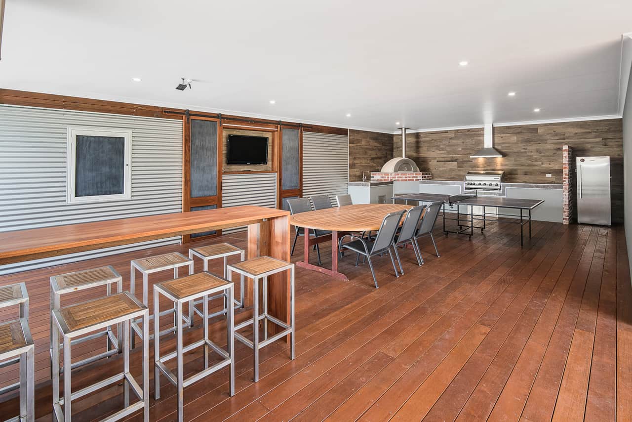 Outdoor entertaining area