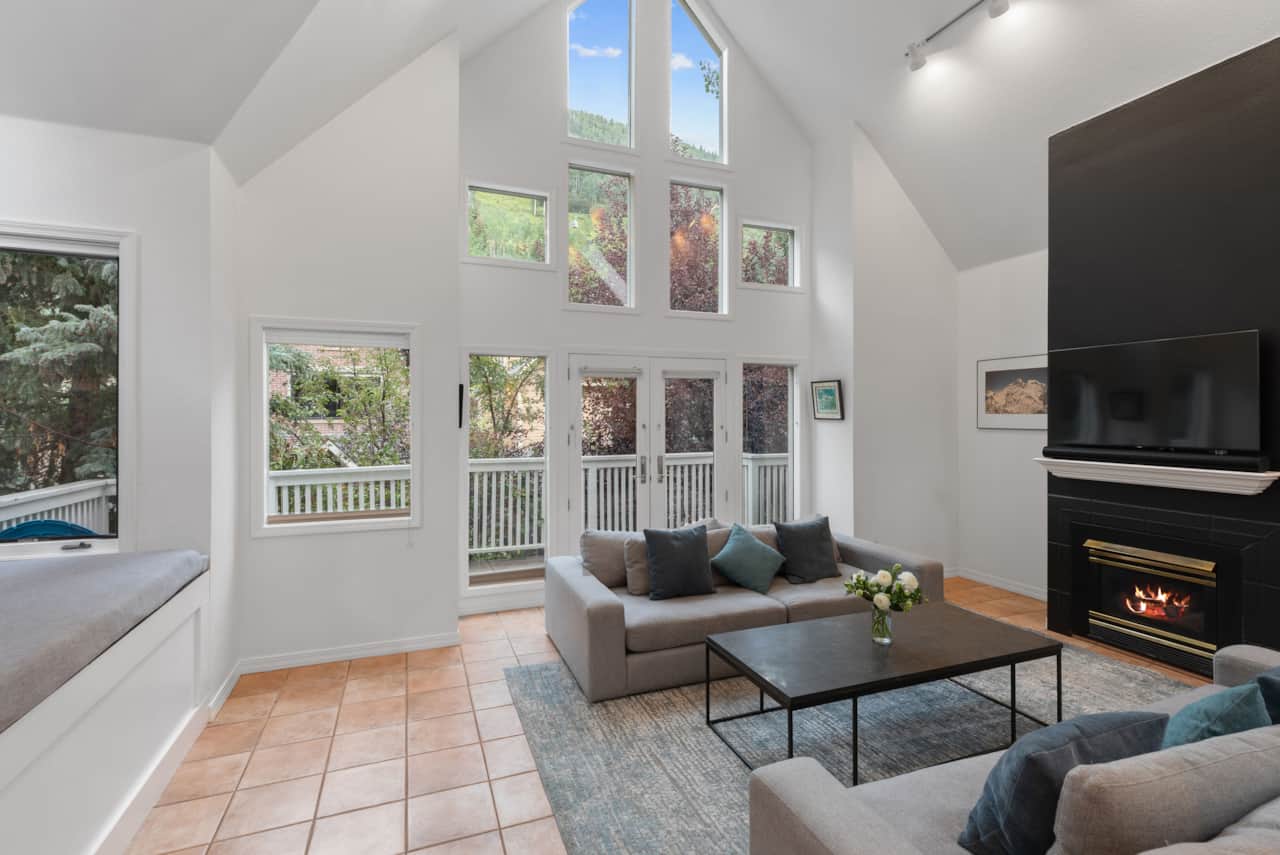 Open and inviting main sitting area at 445 Depot - perfect place to unwind between adventures!