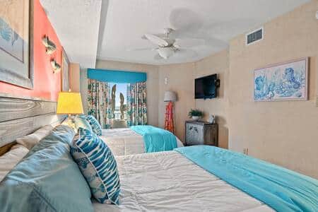 2nd bedroom with two double beds 2nd bedroom with two double beds