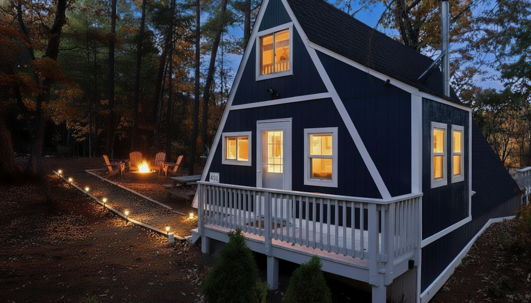 No better feeling than pulling up to a glowing cabin. Welcome to your home away from home. No better feeling than pulling up to a glowing cabin. Welcome to your home away from home.