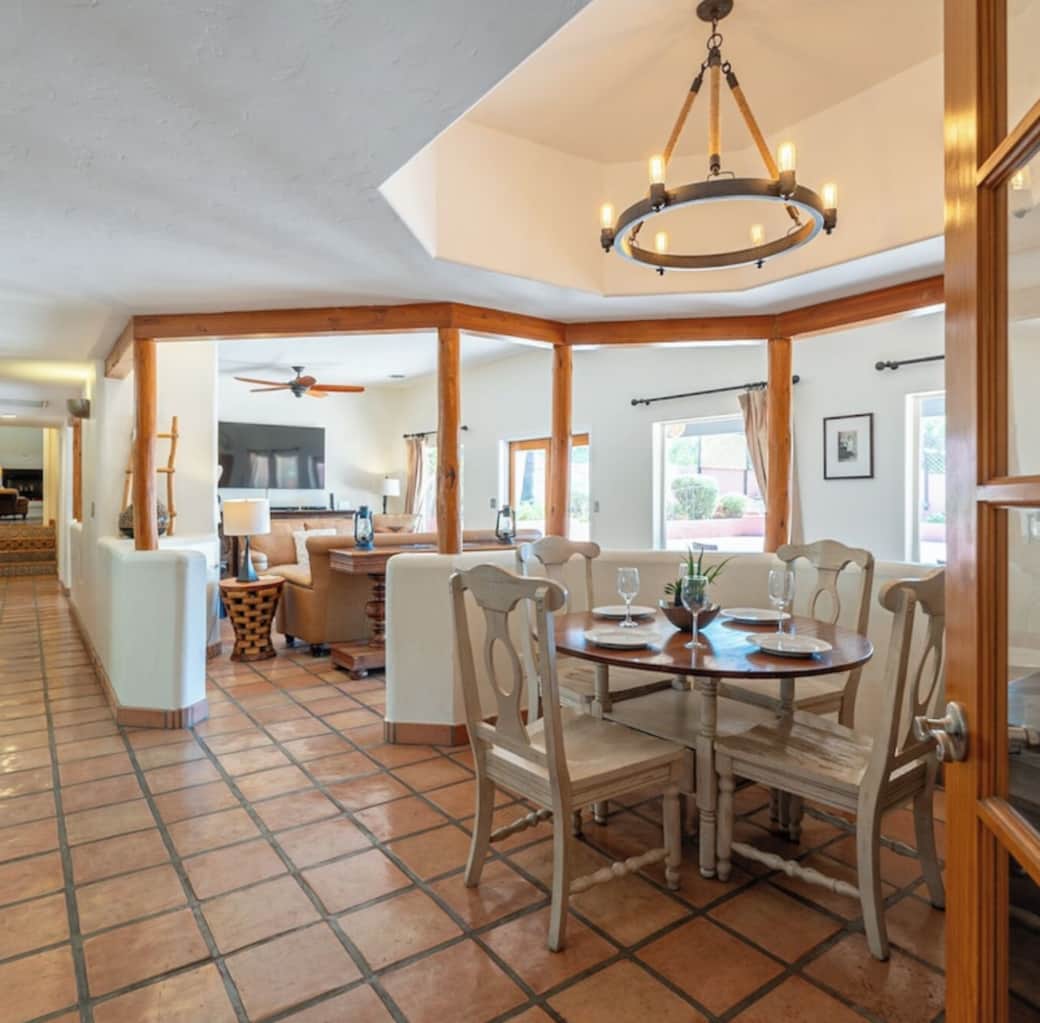 Dining and living room