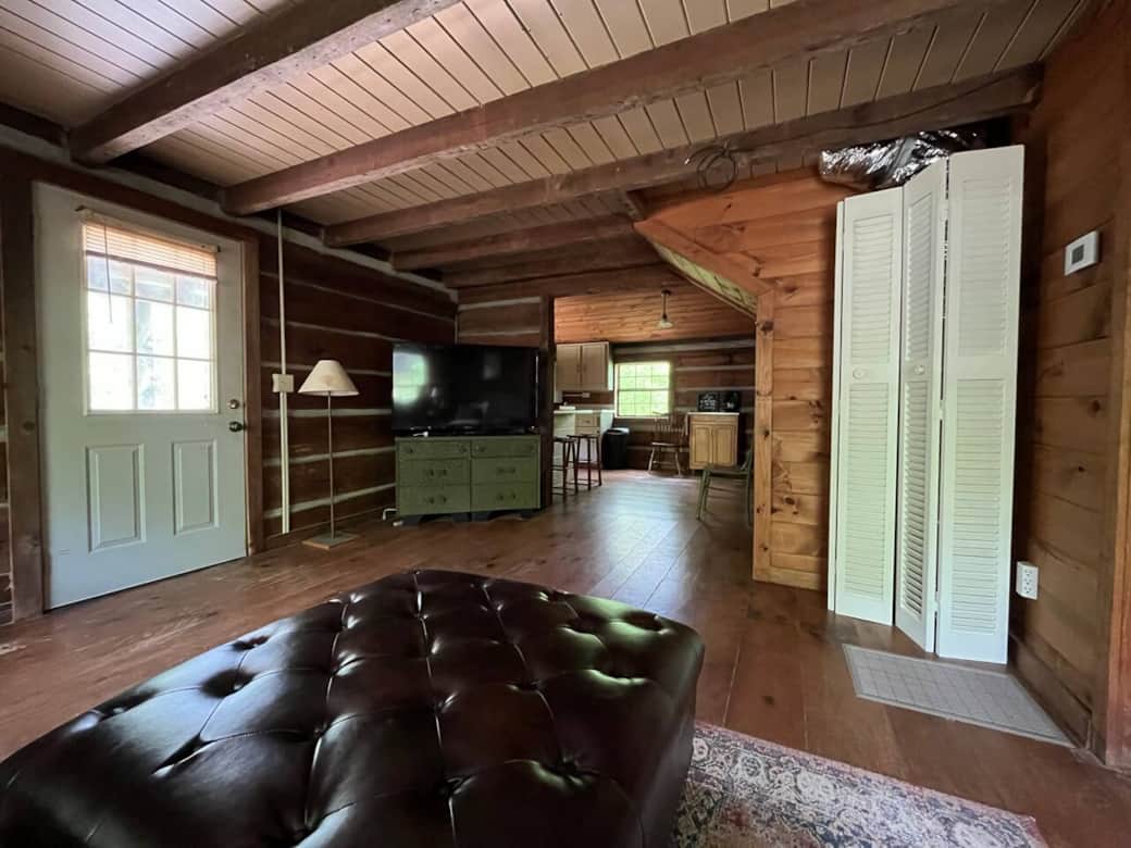 Stream a favorite movie or show on our large tv.