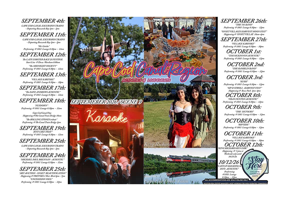 The Cape Cod Canal Region Scene 9 Activity and Events Calander - FAMILY FUN 