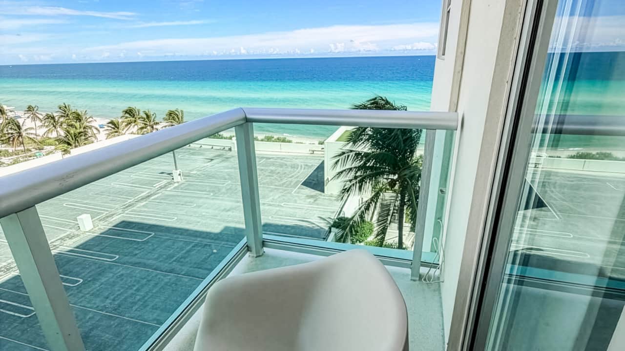 Balcony with ocean view