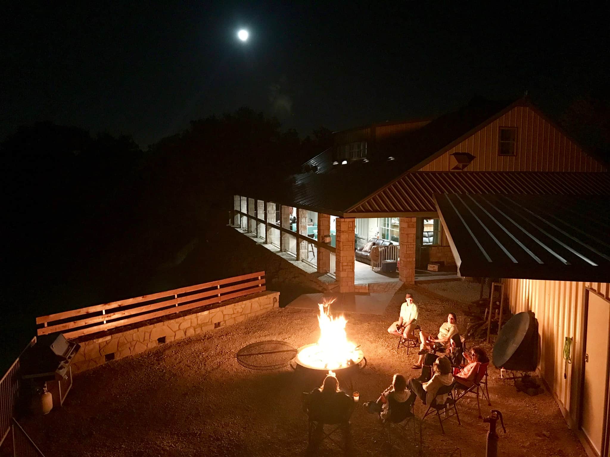 Texas Church Retreats Lake Godstone Lodge Firepit.jpeg
