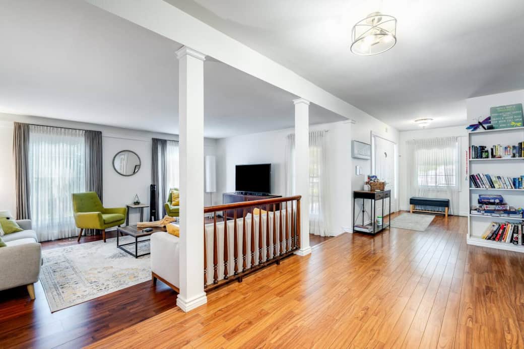 Bright and comfortable living space for relaxing after a day out