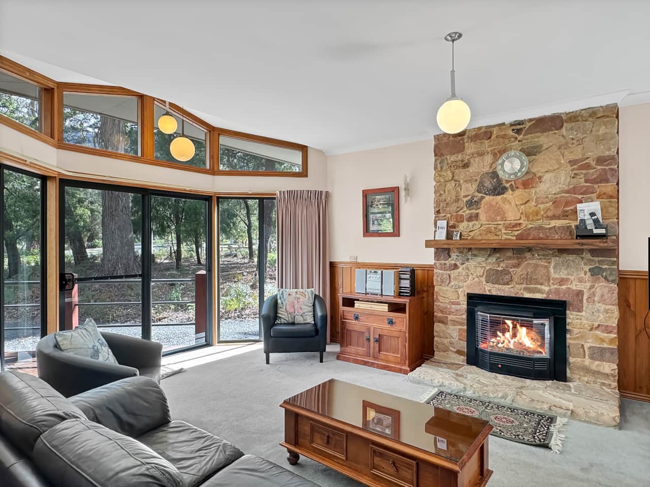 Soak up the sun and the log fire
