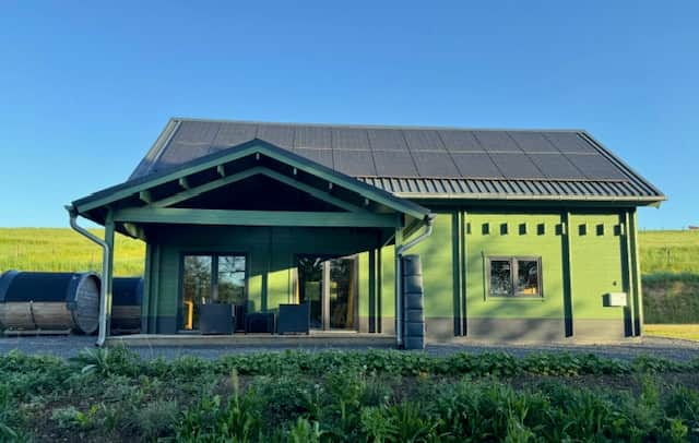 Wagenhausen eifel duitsland vakantiehuis groen voorzijde