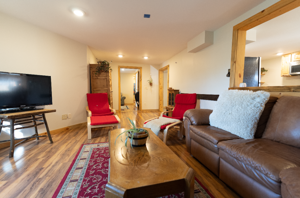 living room with couches