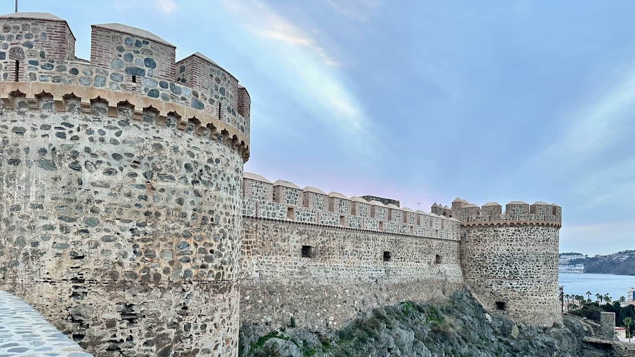 San Miguel Castle in Almuñécar overlooking the Mediterranean Sea on the Costa Tropical