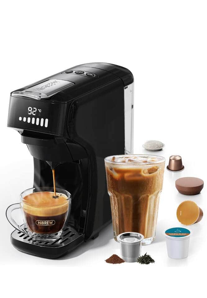 6 type of coffee pads machine