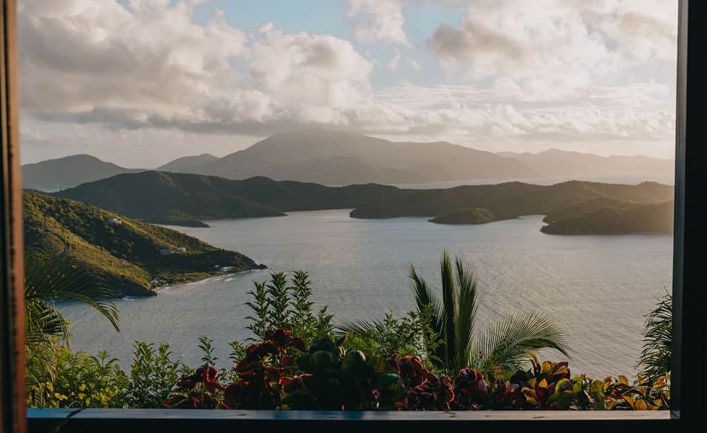 Mooncottage - view of Tortola from the porch