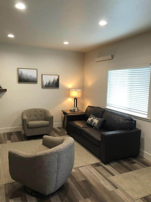 Living room, queen sofa/sleeper