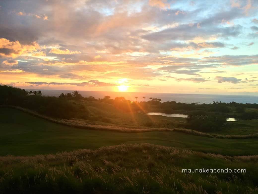 Year-round sunset view from the lanai