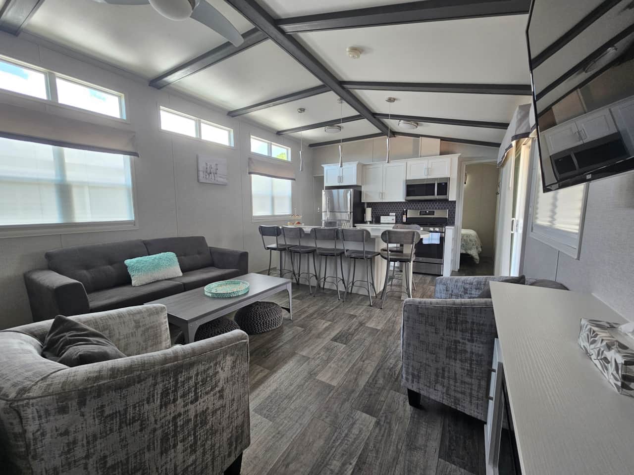 Living and interior dining