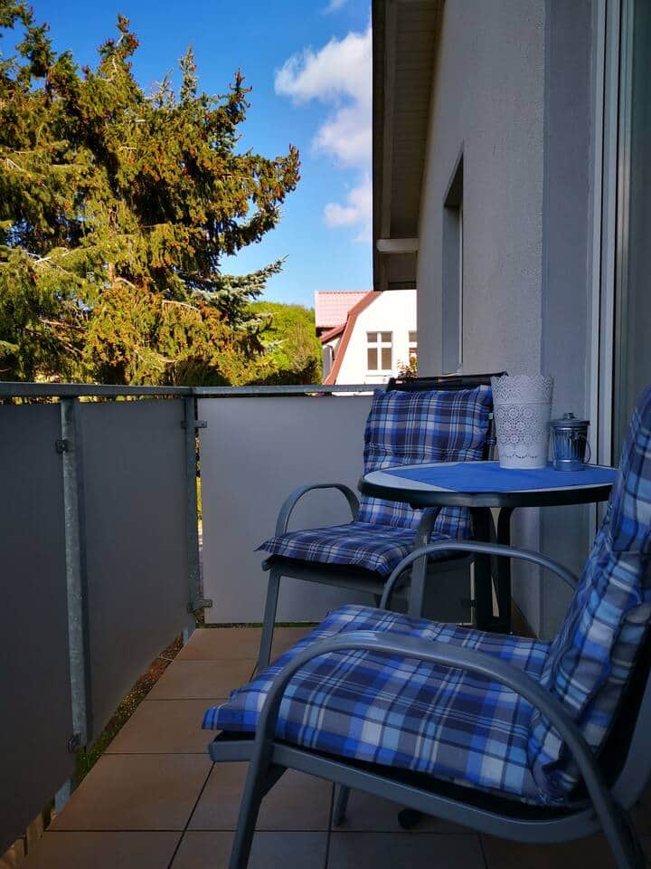 Balkon der Wohnung Wollin