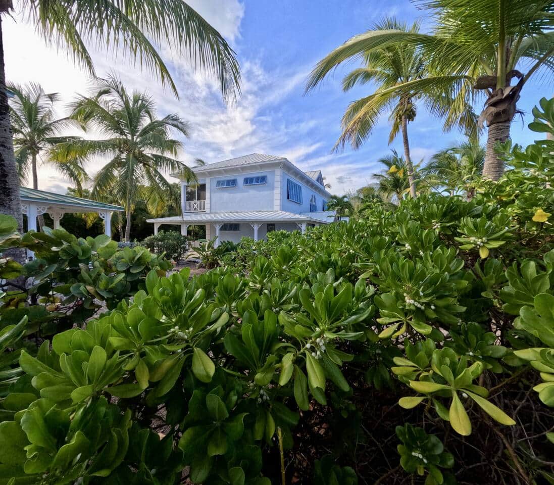 Villa Exterior from Hedge
